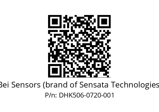  DHK5_06//RG59//00720//G6R//D2D3-- Bei Sensors (brand of Sensata Technologies) DHK506-0720-001