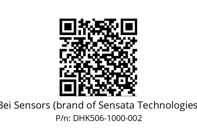  DHK5_06//2G29//01000//G6R//D2M3-- Bei Sensors (brand of Sensata Technologies) DHK506-1000-002