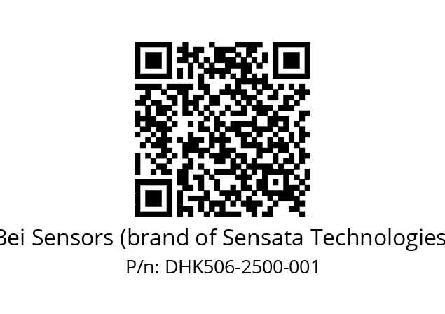  DHK5_06//RG59//02500//G6R//D2D3-- Bei Sensors (brand of Sensata Technologies) DHK506-2500-001