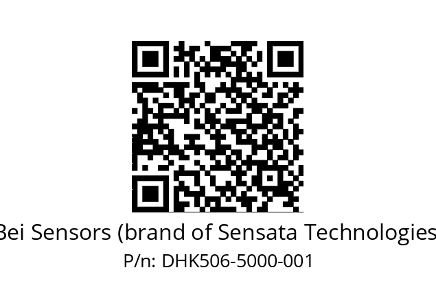  DHK5_06//2G29//05000//G6R//D2DK-- Bei Sensors (brand of Sensata Technologies) DHK506-5000-001