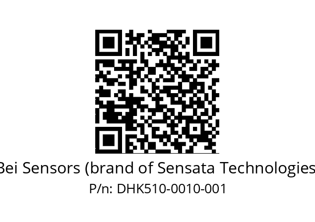  DHK5_10//RG55//00010//G2R//D0D3-- Bei Sensors (brand of Sensata Technologies) DHK510-0010-001