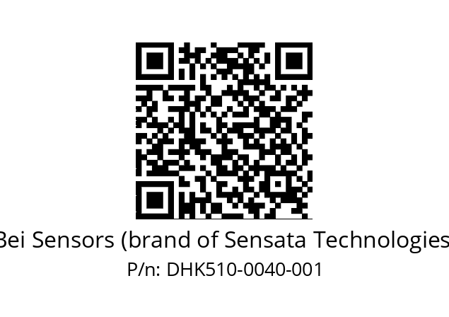  DHK5_10//RG59//00040//G3R020//D0DK-- Bei Sensors (brand of Sensata Technologies) DHK510-0040-001