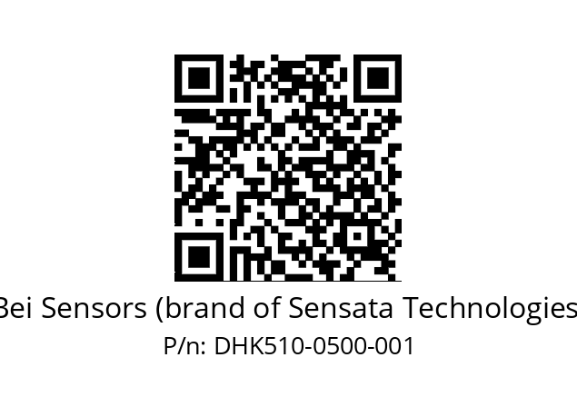  DHK5_10//2G29//00500//G3R020//--DC-- Bei Sensors (brand of Sensata Technologies) DHK510-0500-001