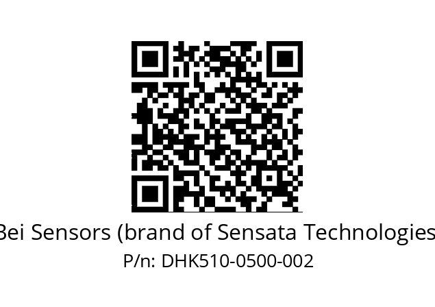  DHK5_10//RG59//00500//G3R020// Bei Sensors (brand of Sensata Technologies) DHK510-0500-002