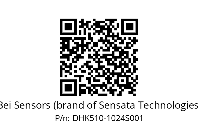  DHK5S10/1D/RG59//01024//G6R//D0A9-- Bei Sensors (brand of Sensata Technologies) DHK510-1024S001