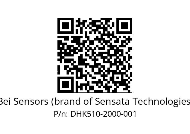  DHK5_10//RG5A//02000//G3R005//D0DK-- Bei Sensors (brand of Sensata Technologies) DHK510-2000-001