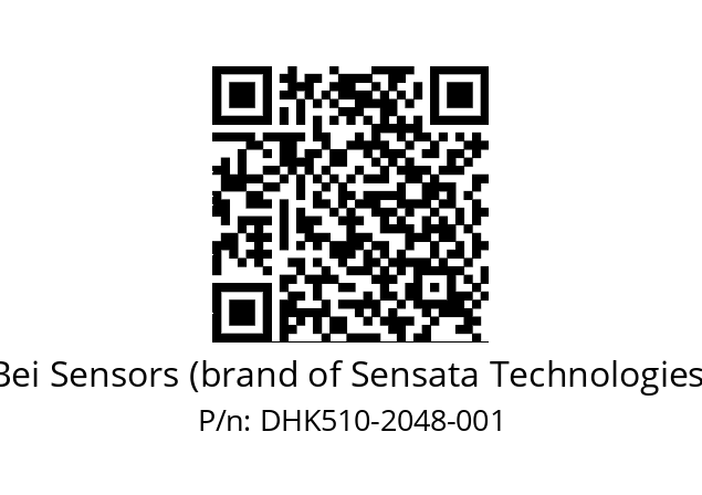  DHK5_10//RG5A//02048//G3R005//--DK-- Bei Sensors (brand of Sensata Technologies) DHK510-2048-001