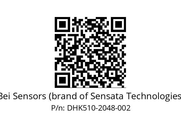  DHK5_10//2G2A//02048//G3R005//--DK-- Bei Sensors (brand of Sensata Technologies) DHK510-2048-002