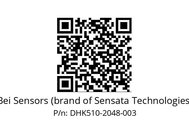  DHK5_10//RG59//02048//G3R005//--DK-- Bei Sensors (brand of Sensata Technologies) DHK510-2048-003