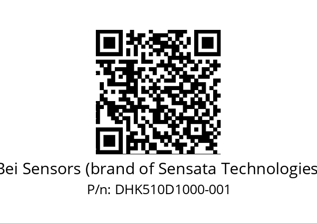  DHK5_10//RG29//10000//G6R//--D3-- Bei Sensors (brand of Sensata Technologies) DHK510D1000-001