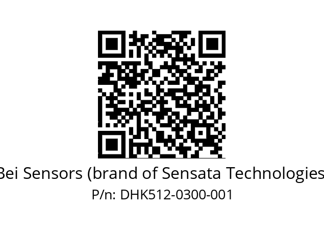  DHK5_12//RG59//00300//G6R//--DK-- Bei Sensors (brand of Sensata Technologies) DHK512-0300-001