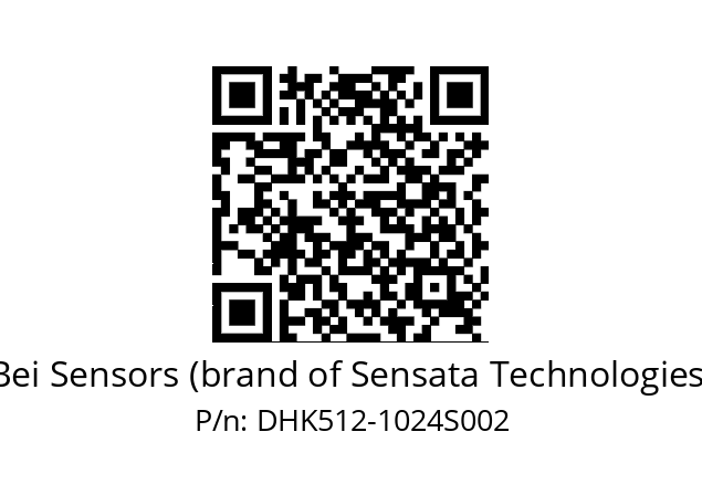  DHK5S12/02/RG59//01024//GPR020//D2DR-- Bei Sensors (brand of Sensata Technologies) DHK512-1024S002