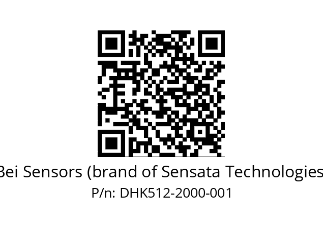  DHK5_12//RG59//02000//G6R//D0---- Bei Sensors (brand of Sensata Technologies) DHK512-2000-001