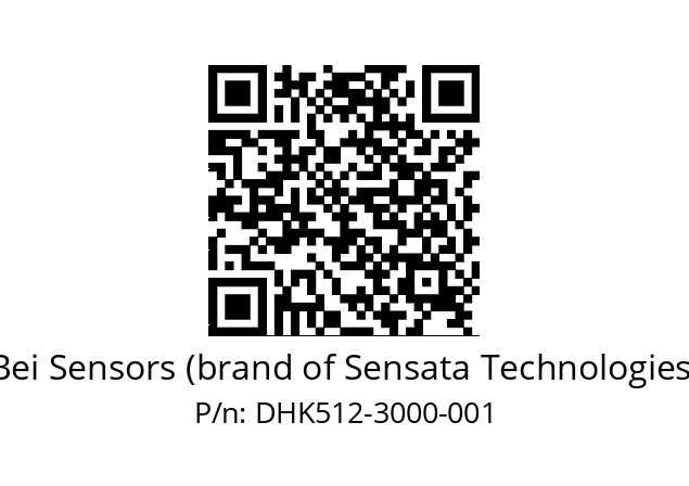  DHK5_12//2G27//03000//G6R//--D3-- Bei Sensors (brand of Sensata Technologies) DHK512-3000-001