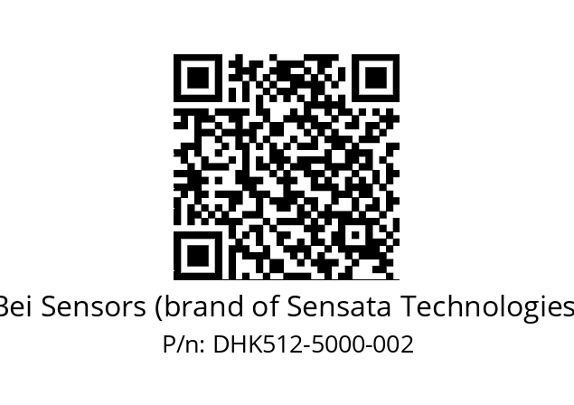  DHK5_12//2G27//05000//G6R//--D3-- Bei Sensors (brand of Sensata Technologies) DHK512-5000-002