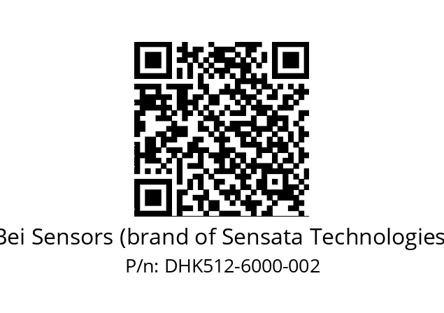  DHK5_12//2G29//06000//G6R//--DK-- Bei Sensors (brand of Sensata Technologies) DHK512-6000-002