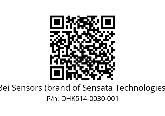  DHK5_14//5GT9//00030//G3R020//--DK-- Bei Sensors (brand of Sensata Technologies) DHK514-0030-001