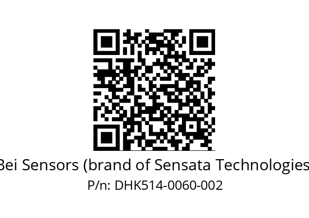  DHK5_14//RG59//00060//G3R020//--DK-- Bei Sensors (brand of Sensata Technologies) DHK514-0060-002