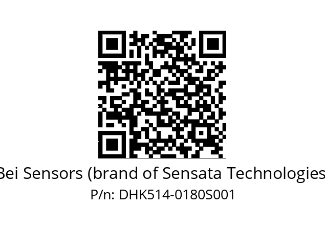  DHK5S14//5GT7//00180//G3R020/06/--DK-- Bei Sensors (brand of Sensata Technologies) DHK514-0180S001