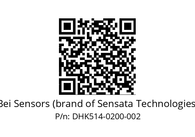  DHK5_14//RG59//00200//G6R// Bei Sensors (brand of Sensata Technologies) DHK514-0200-002