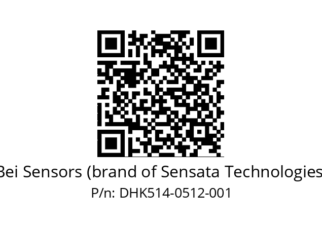  DHK5_14//RG59//00512//G8R//--DK-- Bei Sensors (brand of Sensata Technologies) DHK514-0512-001