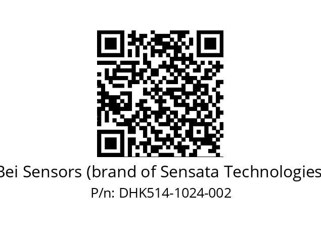  DHK5_14//5GT9//01024//G3R020// Bei Sensors (brand of Sensata Technologies) DHK514-1024-002