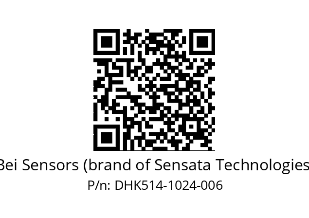  DHK5_14//2G29//01024//G3R020//--DK-- Bei Sensors (brand of Sensata Technologies) DHK514-1024-006