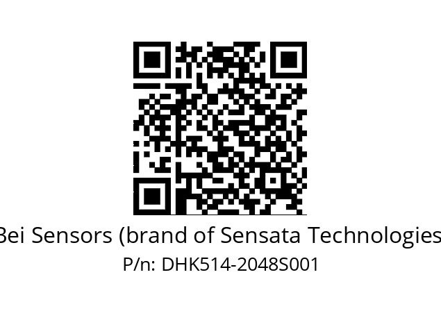  DHK5S14/1D/RG59//02048//G3R020//--A9 Bei Sensors (brand of Sensata Technologies) DHK514-2048S001