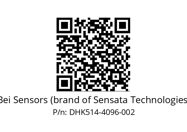  DHK5_14//RG55//04096//G3R020//--DK-- Bei Sensors (brand of Sensata Technologies) DHK514-4096-002