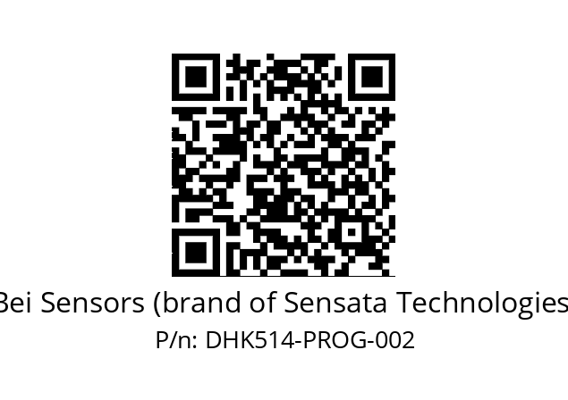  DHK5_14//RGYX//EPROG//GMR// Bei Sensors (brand of Sensata Technologies) DHK514-PROG-002