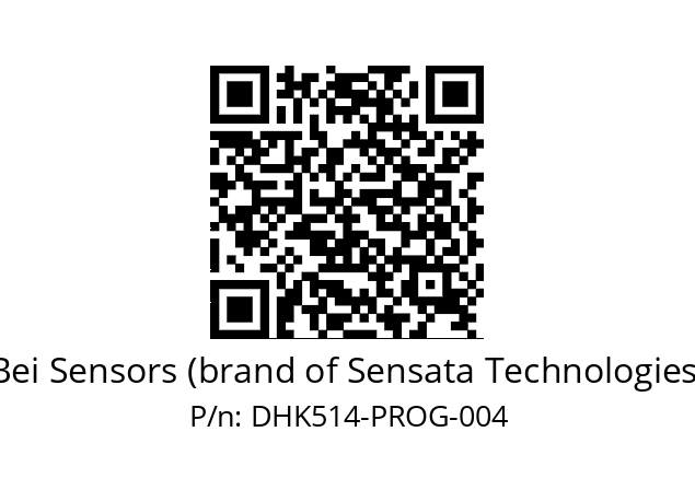  DHK5_14//RGYX//EPROG//BFA// Bei Sensors (brand of Sensata Technologies) DHK514-PROG-004