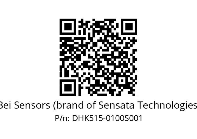  DHK5S15/1D/RG59//00100//G3R020//--A9-- Bei Sensors (brand of Sensata Technologies) DHK515-0100S001