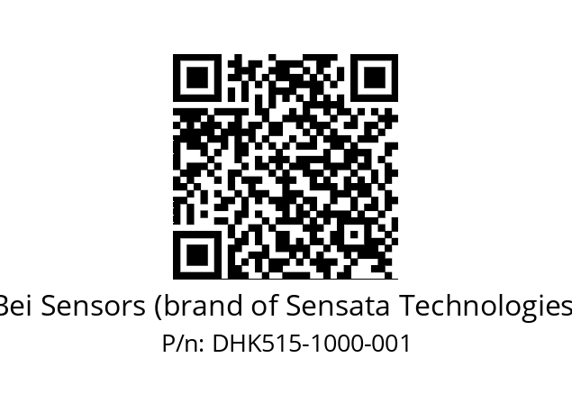  DHK5_15//5GT9//01000//G6R// Bei Sensors (brand of Sensata Technologies) DHK515-1000-001