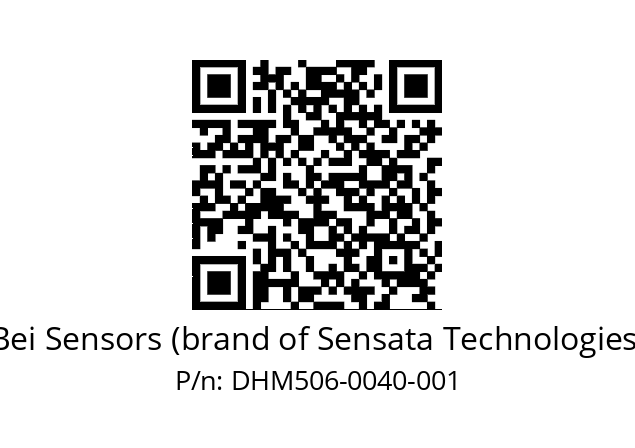  DHM5_06//RG57//00040//G3R020// Bei Sensors (brand of Sensata Technologies) DHM506-0040-001