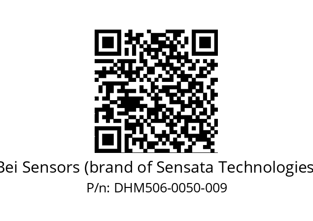  DHM5_06//2G29//00050//G3R020// Bei Sensors (brand of Sensata Technologies) DHM506-0050-009