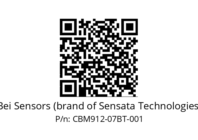  CBM9_12//5A2D//07//A2R// Bei Sensors (brand of Sensata Technologies) CBM912-07BT-001