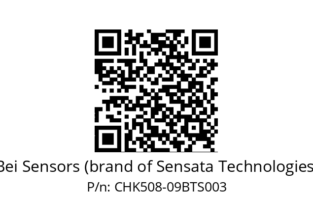  CHK5S08/00/D00B/07/09//00R003//----GJ Bei Sensors (brand of Sensata Technologies) CHK508-09BTS003