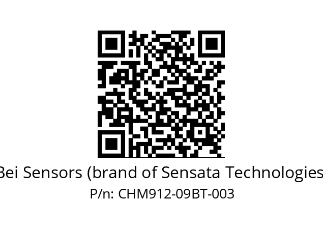  CHM9_12//5A2G//09//A2R// Bei Sensors (brand of Sensata Technologies) CHM912-09BT-003