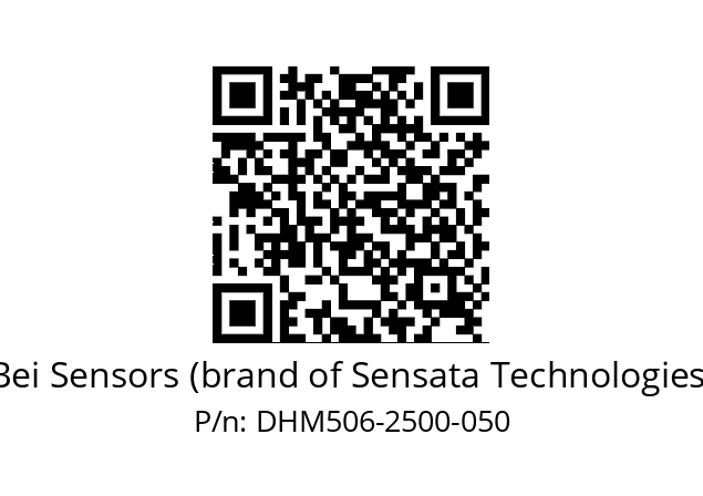  DHM5_06//2G29//02500//G5R// Bei Sensors (brand of Sensata Technologies) DHM506-2500-050