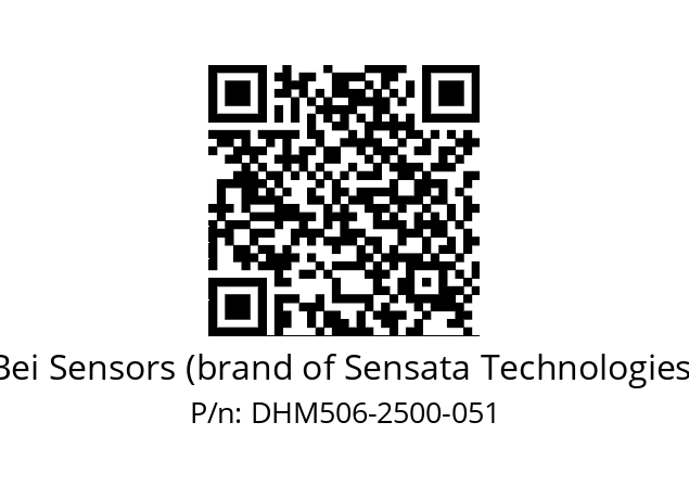  DHM5_06//RG29//02500//G6R// Bei Sensors (brand of Sensata Technologies) DHM506-2500-051