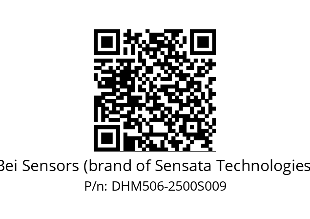  DHM5S06//2G29//02500//T1A015/00/--03CF Bei Sensors (brand of Sensata Technologies) DHM506-2500S009