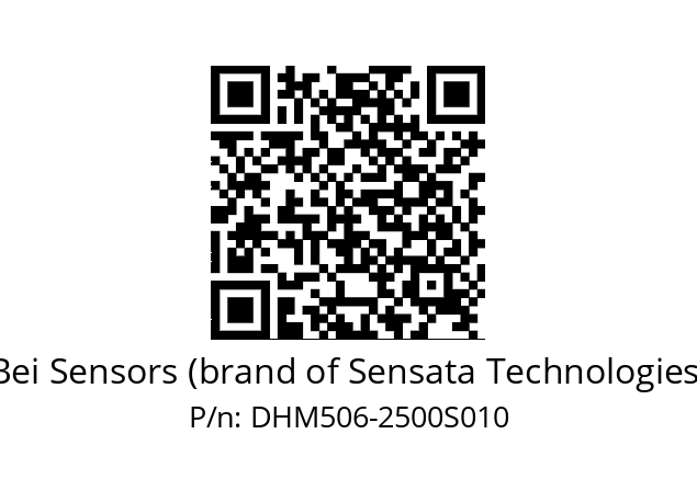  DHM5S06//2WTN//02500//GPA020/10/--03-- Bei Sensors (brand of Sensata Technologies) DHM506-2500S010