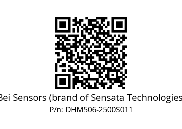  DHM5S06//RG5T/US/02500//00R//--03FI Bei Sensors (brand of Sensata Technologies) DHM506-2500S011