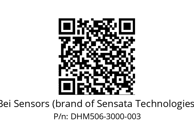  DHM5_06//RP29//03000//G3R020// Bei Sensors (brand of Sensata Technologies) DHM506-3000-003