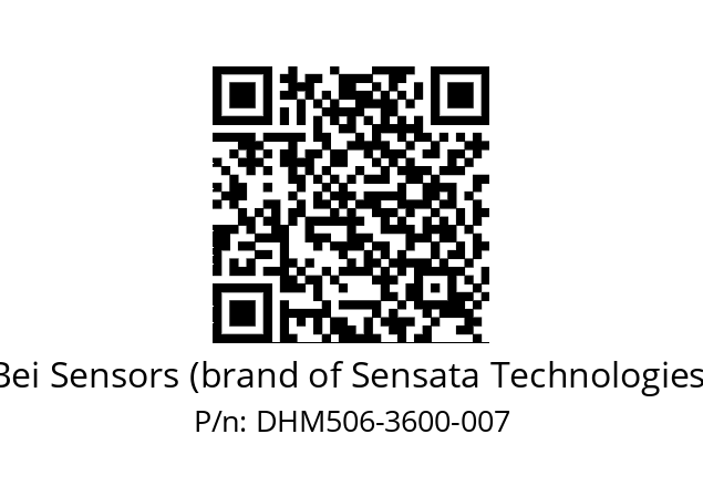  DHM5_06//2G29//03600//G8R//--03 Bei Sensors (brand of Sensata Technologies) DHM506-3600-007