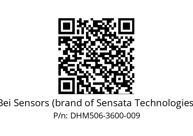  DHM5_06//2G29//03600//G6A// Bei Sensors (brand of Sensata Technologies) DHM506-3600-009