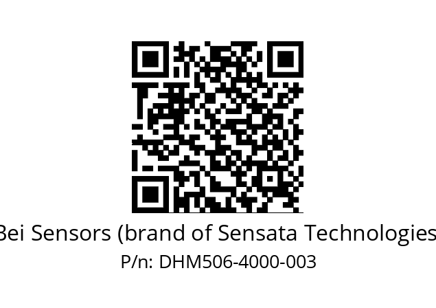  DHM5_06//2G29//04000//G5R//--05-- Bei Sensors (brand of Sensata Technologies) DHM506-4000-003