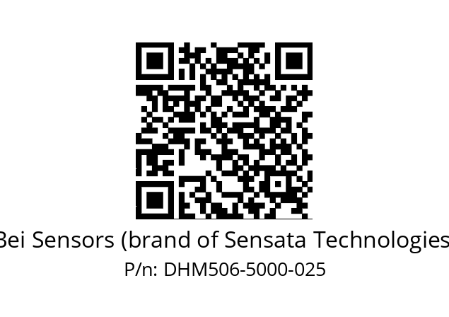  DHM5_06//2G29//05000//GPR020//--03-- Bei Sensors (brand of Sensata Technologies) DHM506-5000-025