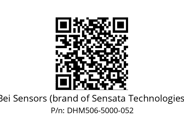  DHM5_06//2G29//05000//GPR020// Bei Sensors (brand of Sensata Technologies) DHM506-5000-052