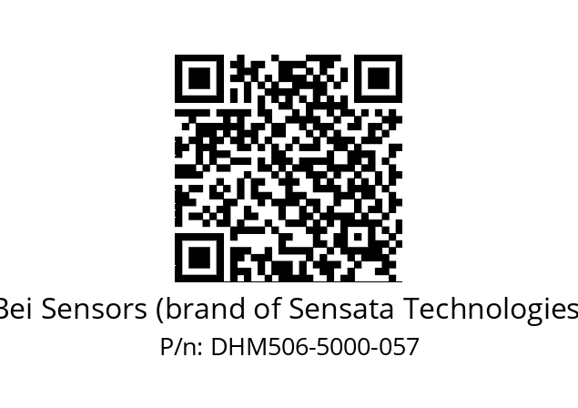  DHM5_06//2G29//05000//G6A//--03-- Bei Sensors (brand of Sensata Technologies) DHM506-5000-057